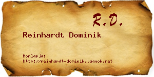 Reinhardt Dominik névjegykártya