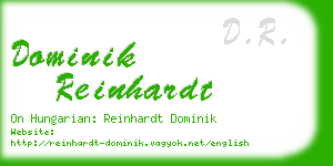 dominik reinhardt business card